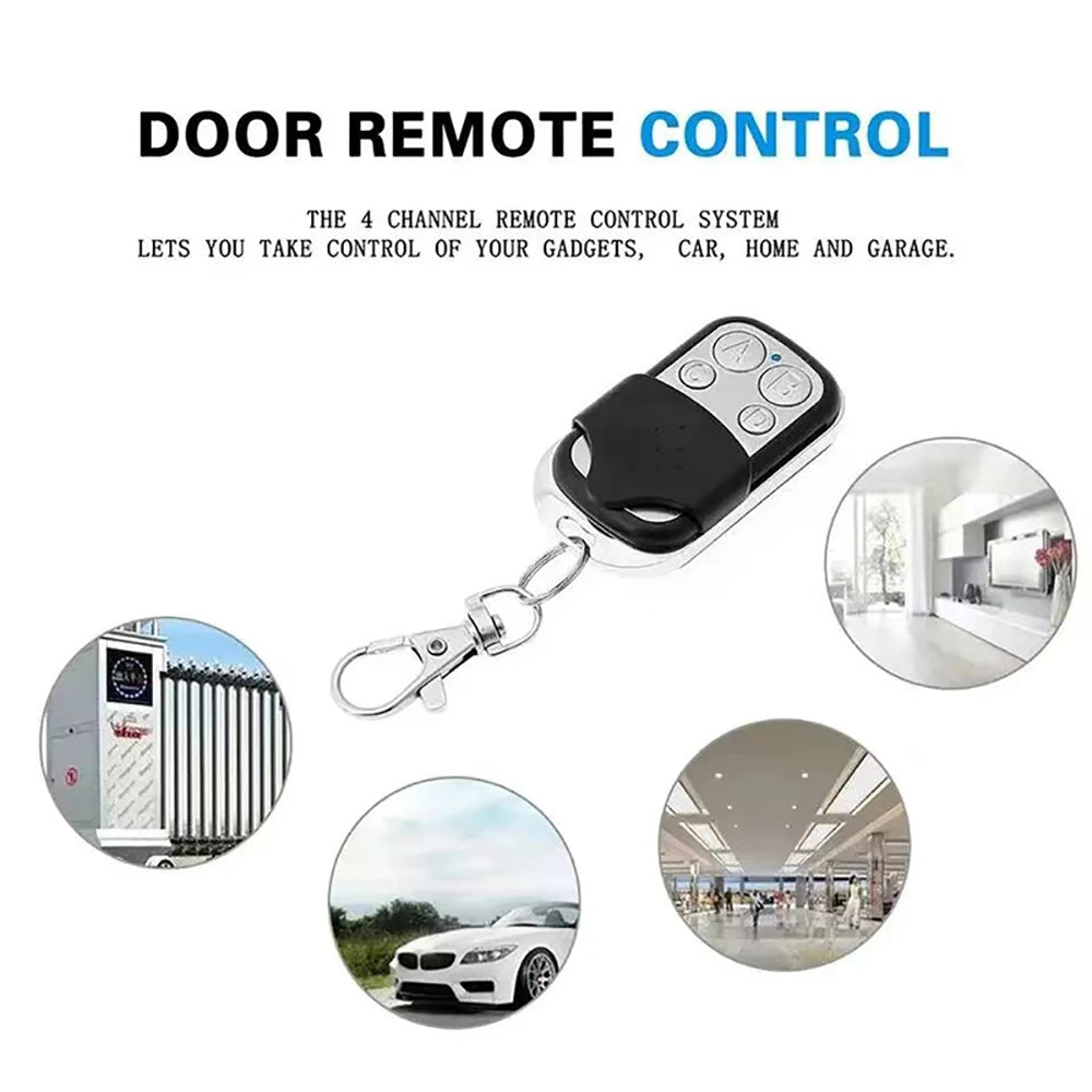 433MHz 4-Button Metal Universal Garage Door Remote Duplicator Remote Control Duplicator Zpaxo