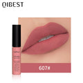 QIbest matte non-stick cup non-fading lip gloss, matte liquid lipstick Zpaxo 607