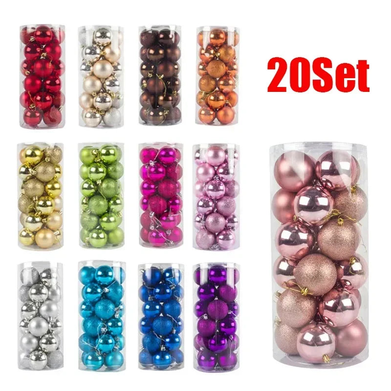 2025 Decorating Christmas Balls Large Plastic Silver Gold Red Ball