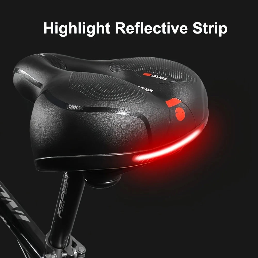 Hollow Breathable Bike Saddle Comfortable Shock-absorbing Big Butt