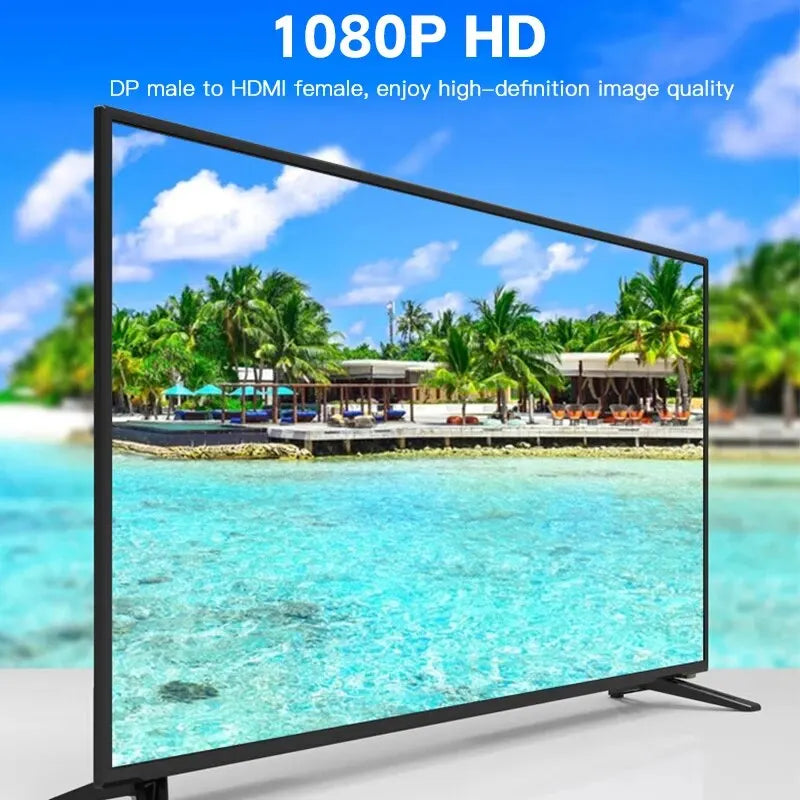 4K DP HDTV-compatible Adapter Converter Display Port Male Female HD Zpaxo