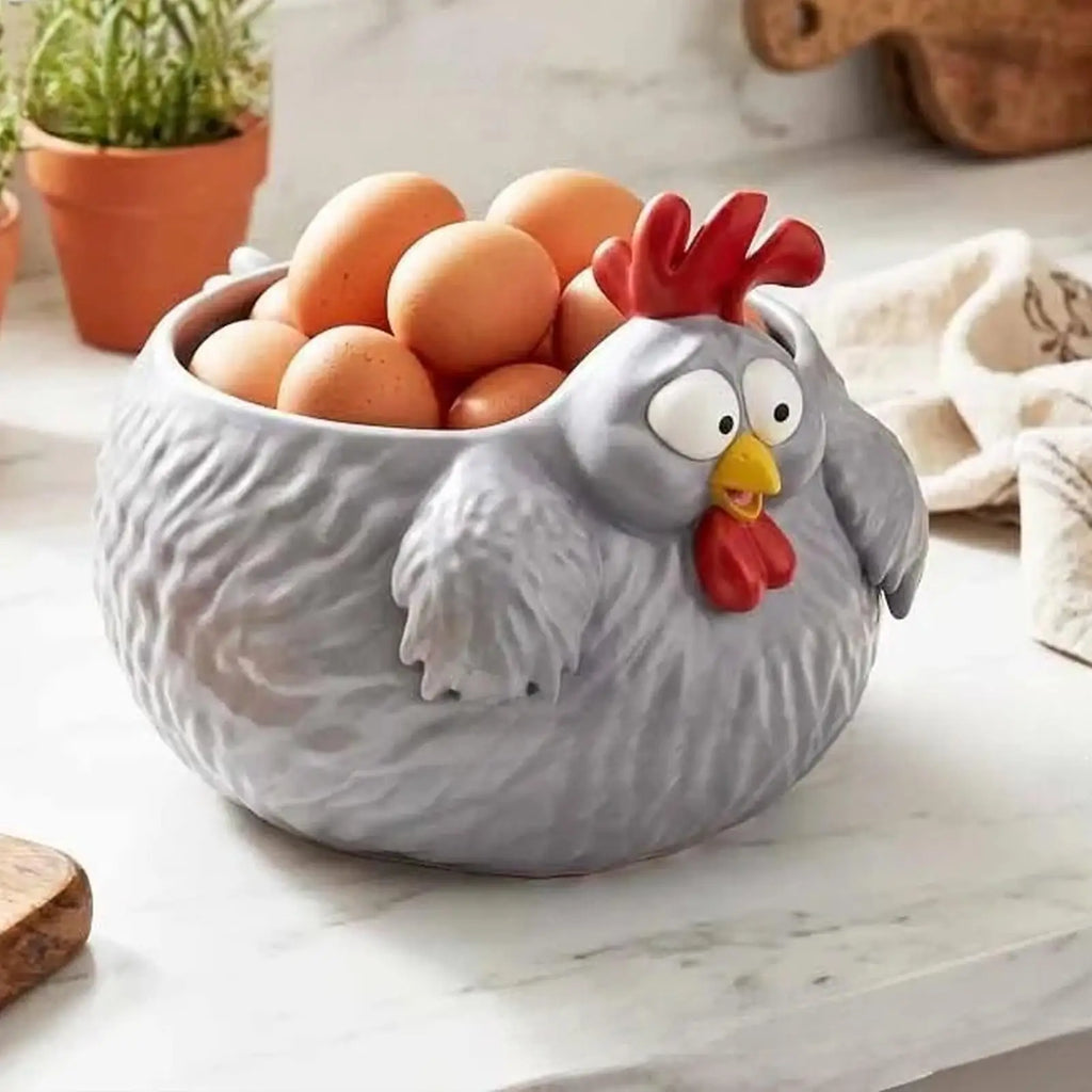 3D Printed Fun Chick Bowl Decorative Chicken Container Hen Kitchen