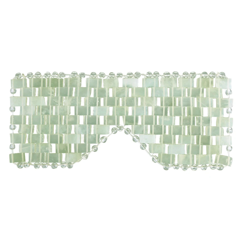 Jade Eye Mask Sleep Massager Alleviate Puffiness Stone Cover Relieve