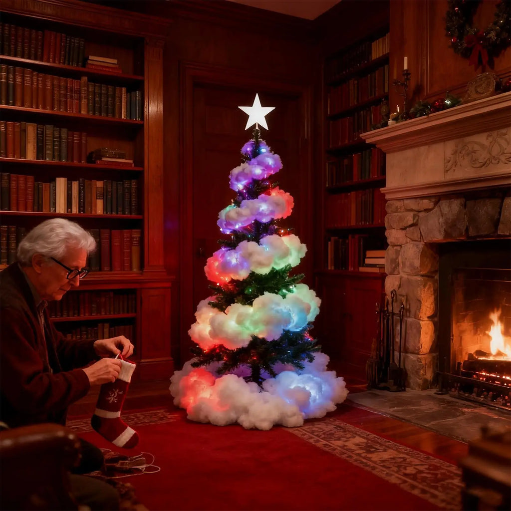 Christmas Tree Lights Indoor 16 4ft Waterproof Cloud Multi-mode Fairy