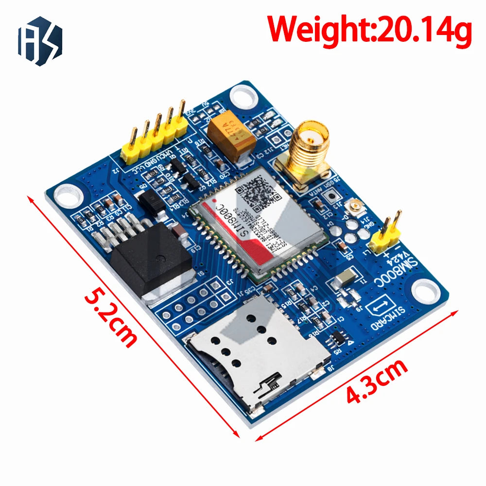 SIM800C Development Board GSM GPRS Module Support Message Bluetooth Zpaxo