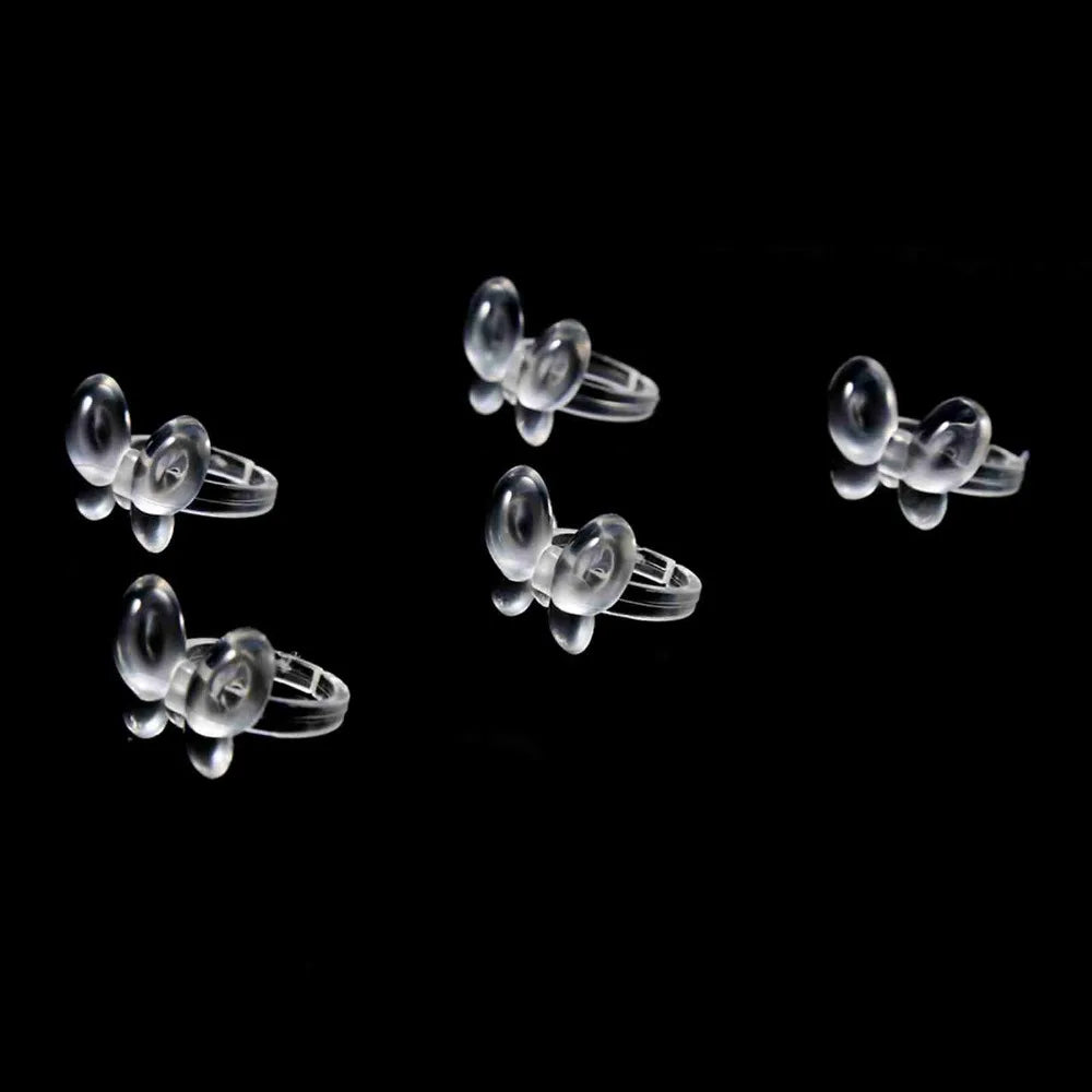Transparent Gel Showing Ring Butterfly Display Nail Chart Art Tool Zpaxo