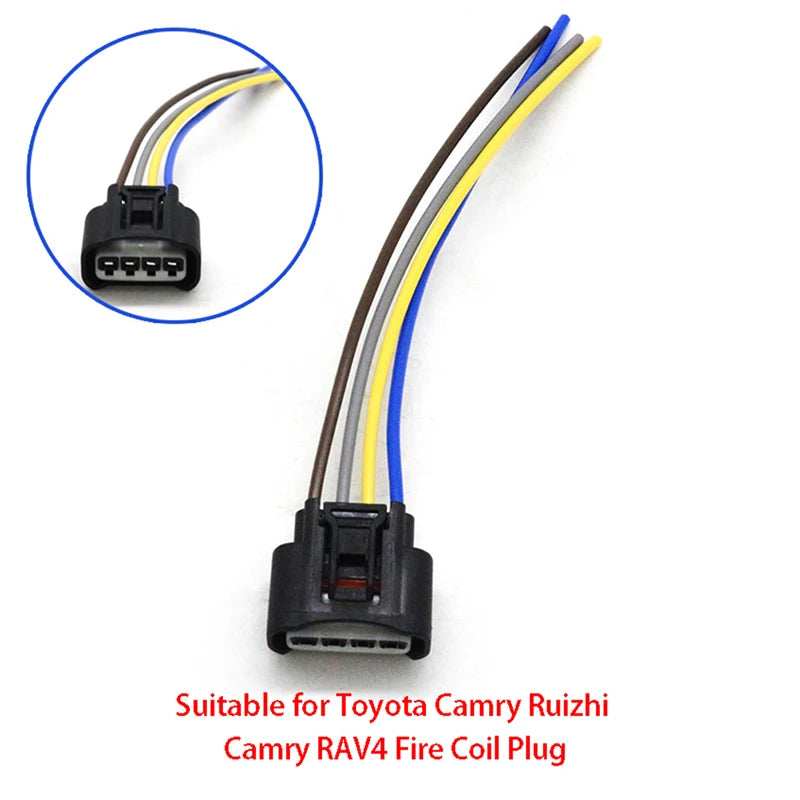 4Pin Car Ignition Coil Connector Plug Toyota Camry Corolla Ritz RAV4