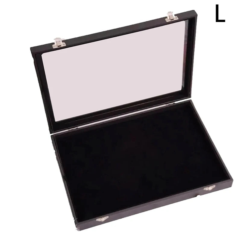 For Medal Jewelry Collection Display Frame Transparent Dustproof Pin Display Box Pin Medal Display Case Badge Storage Box Zpaxo L