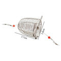 Shrimp Feeding Dish Stainless Steel Shrimp Bowls Feed Dish Metal Container Bait Cage Fish Tank Accessories for Shrimp Foods Zpaxo S