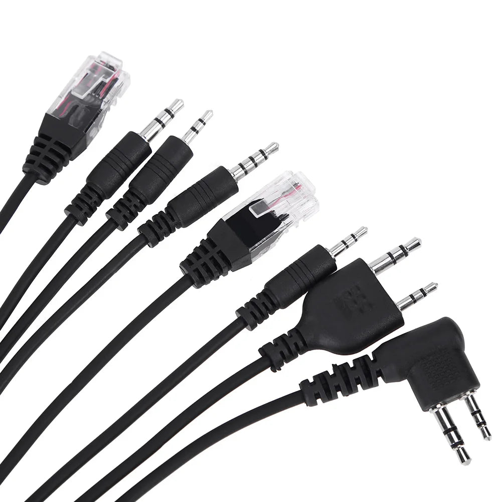 8 in 1 USB Programming Cable for Baofeng for Motorola Kenwood TYT QYT Radio Zpaxo