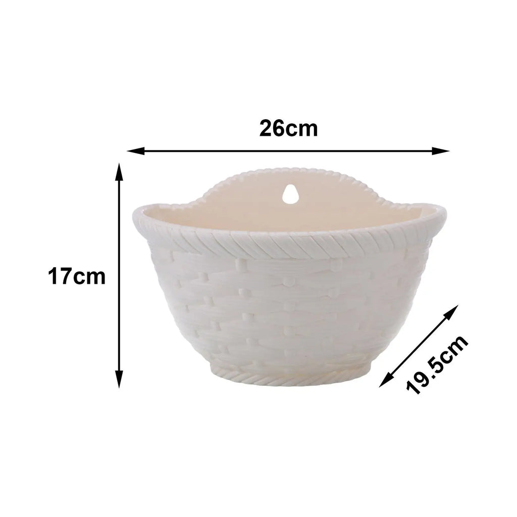 Self Watering Flowerpot with Drainage Mesh Outdoor Hanging Flowerpot Balcony Planters for Interior and Exterior Plant Decor Zpaxo