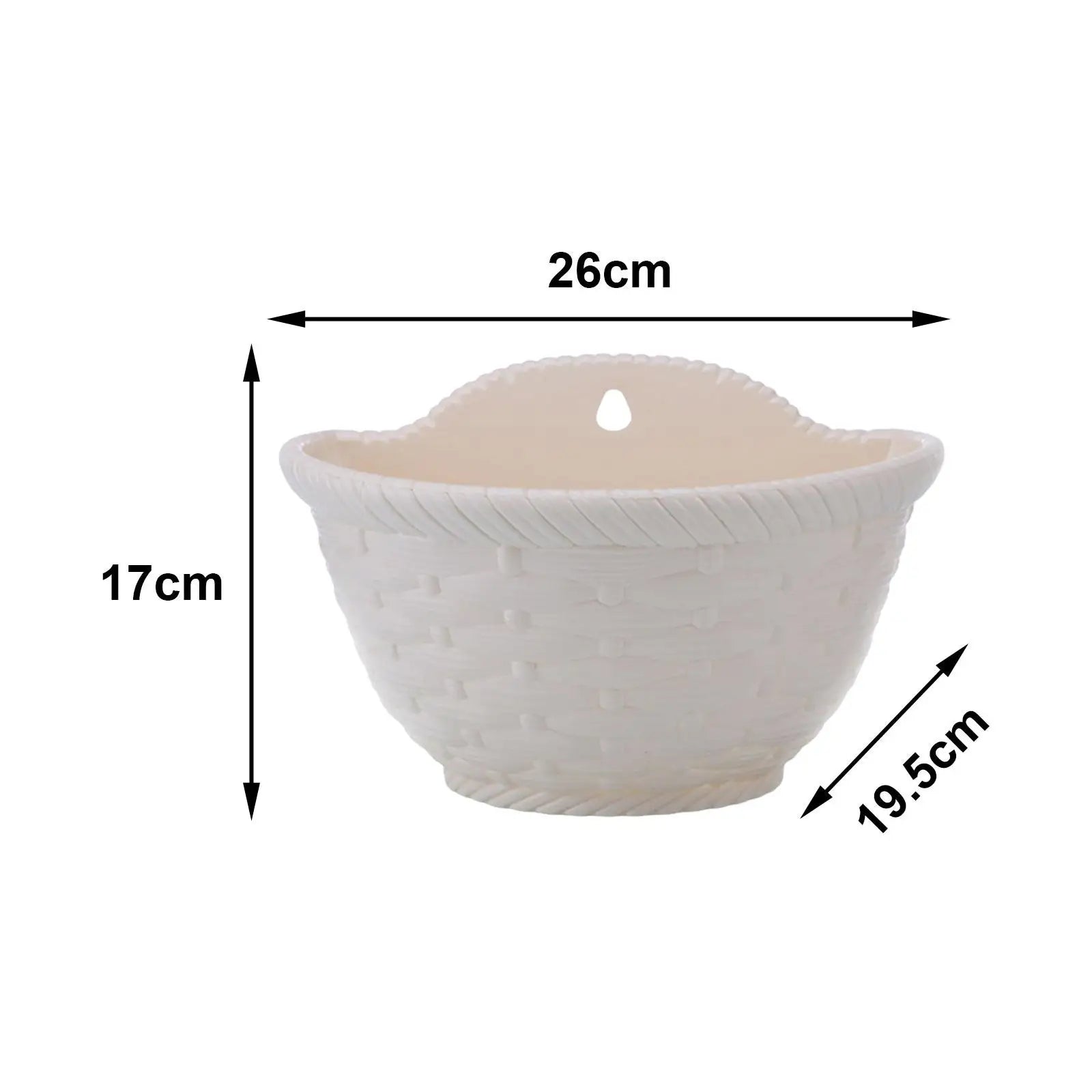 Self Watering Flowerpot with Drainage Mesh Outdoor Hanging Flowerpot Balcony Planters for Interior and Exterior Plant Decor Zpaxo