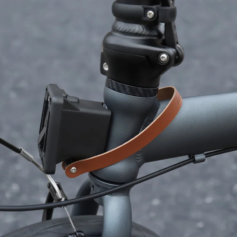 Leather Pull Strap Belt Folding Bike Quick Release Rope Brompton