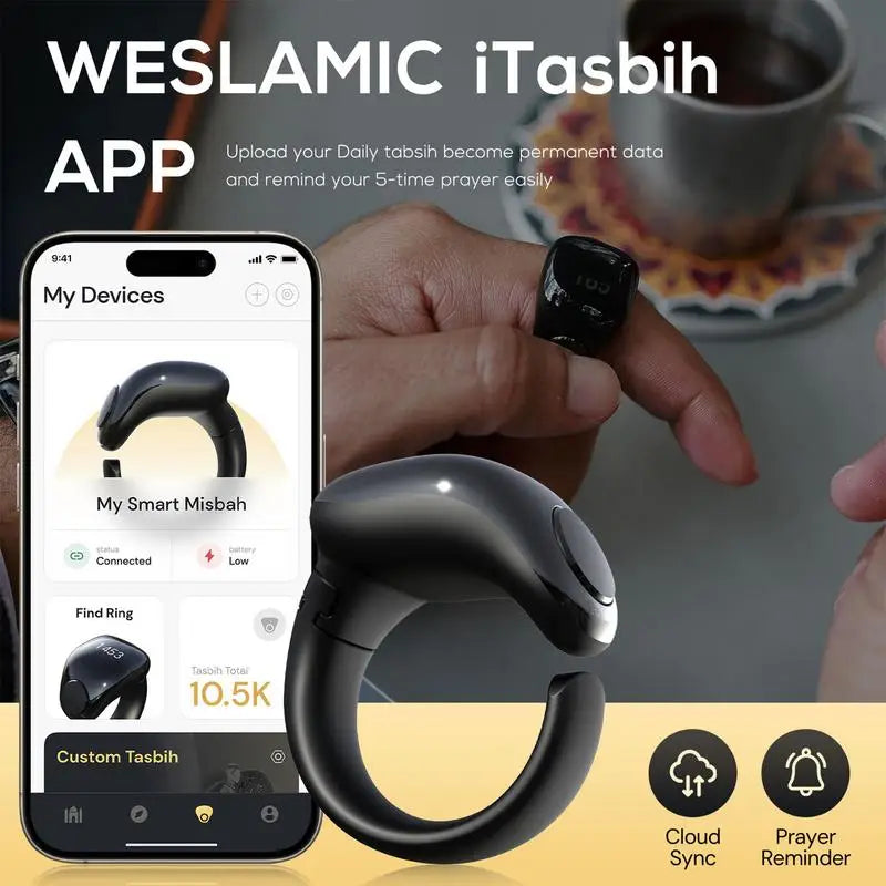 Itasbih Muslim Smart Electronic Counter Digital Azan Alarm Clock