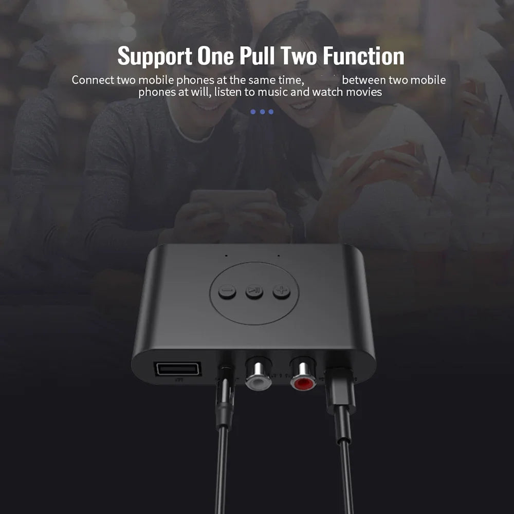 5.0 NFC Bluetooth-Compatible Audio Receiver Car Hands-free NFC B21 Adapter Receiver for Amplifier Support U Disk Music Playback Zpaxo