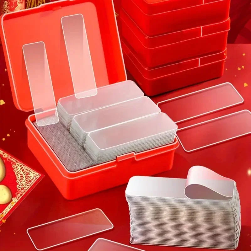 The opposite side of the double-sided sticker [red] 60 pieces/box Zpaxo