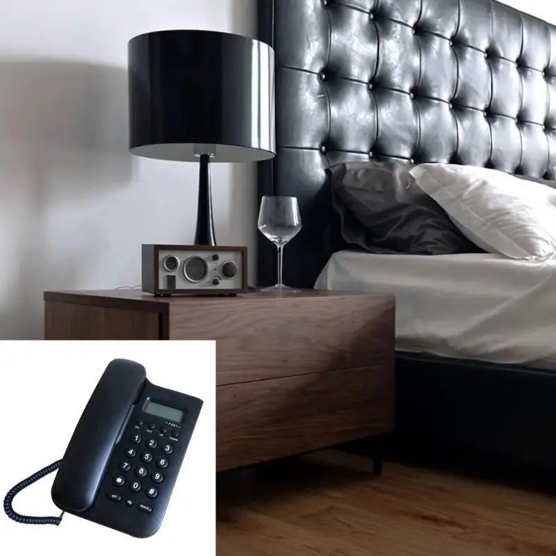652F Traditional Corded Telephone LCD Display Stable Clear Call Zpaxo