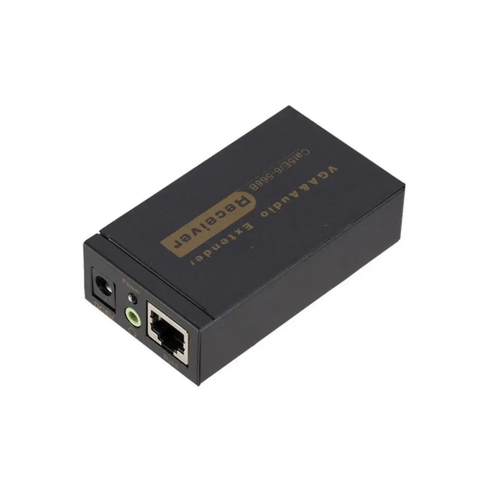 VGA RJ45 100M Video Audio Extender Signal Amplifier Cat5 6 Zpaxo