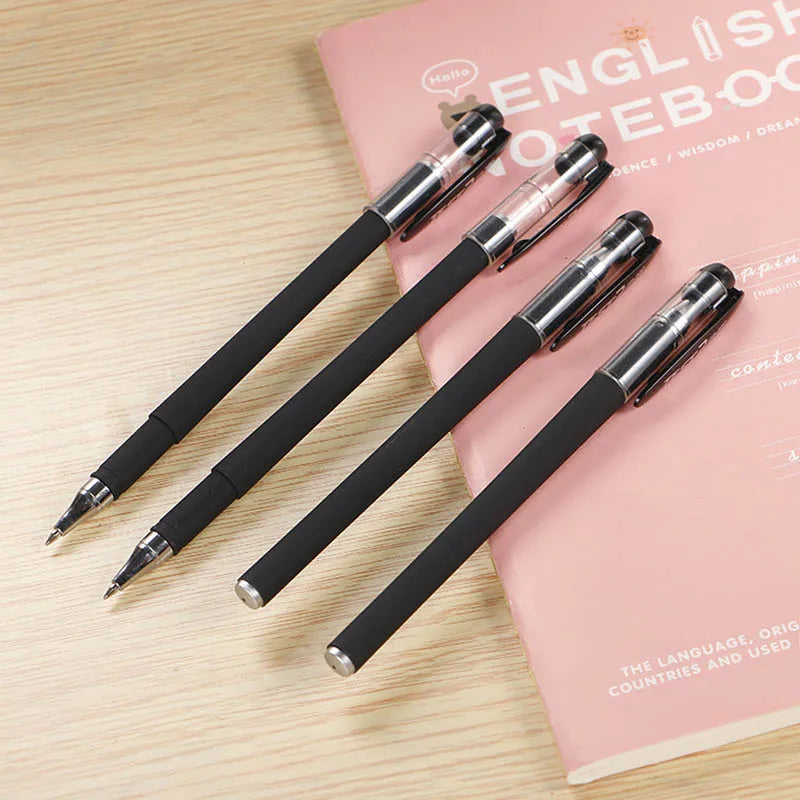 Students Gel Pens Black Ink Refill Pen Writing Accessories School