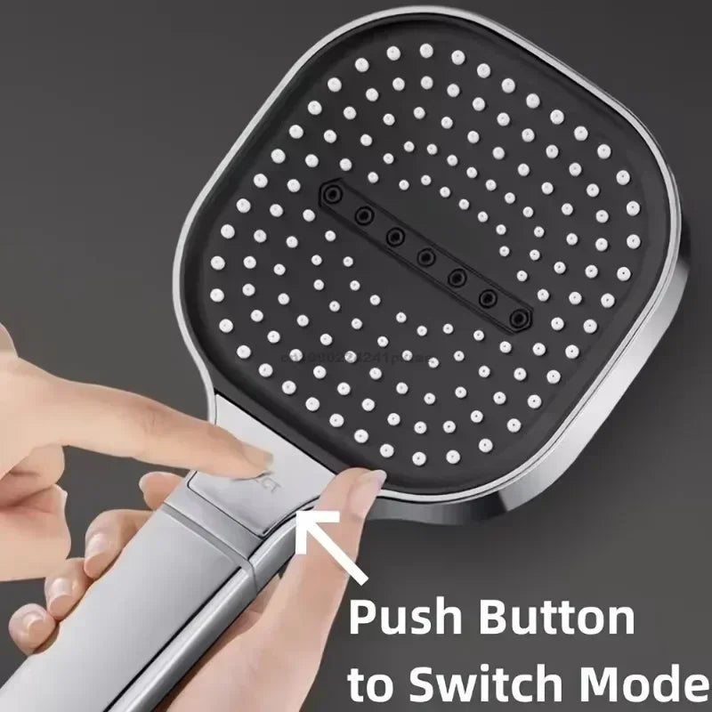 3-Modes High Pressure Shower Head Water Saving Shower Heads Adjustable Water Massage Sprayer Home Bathroom Accessories Zpaxo
