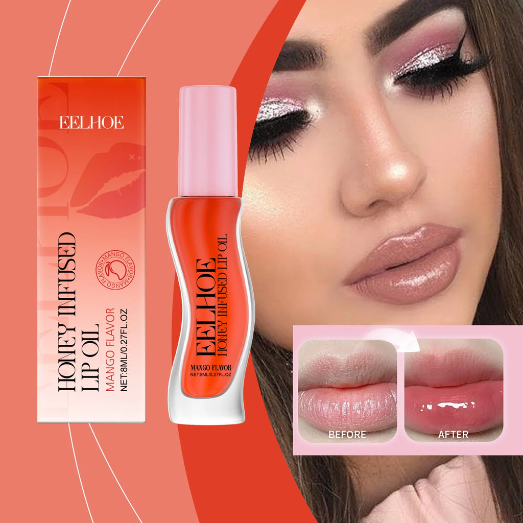 Eelhoe Plumping Lip Oil Gloss – Moisturizing & Exfoliating Balm Lip Oil Gloss Zpaxo