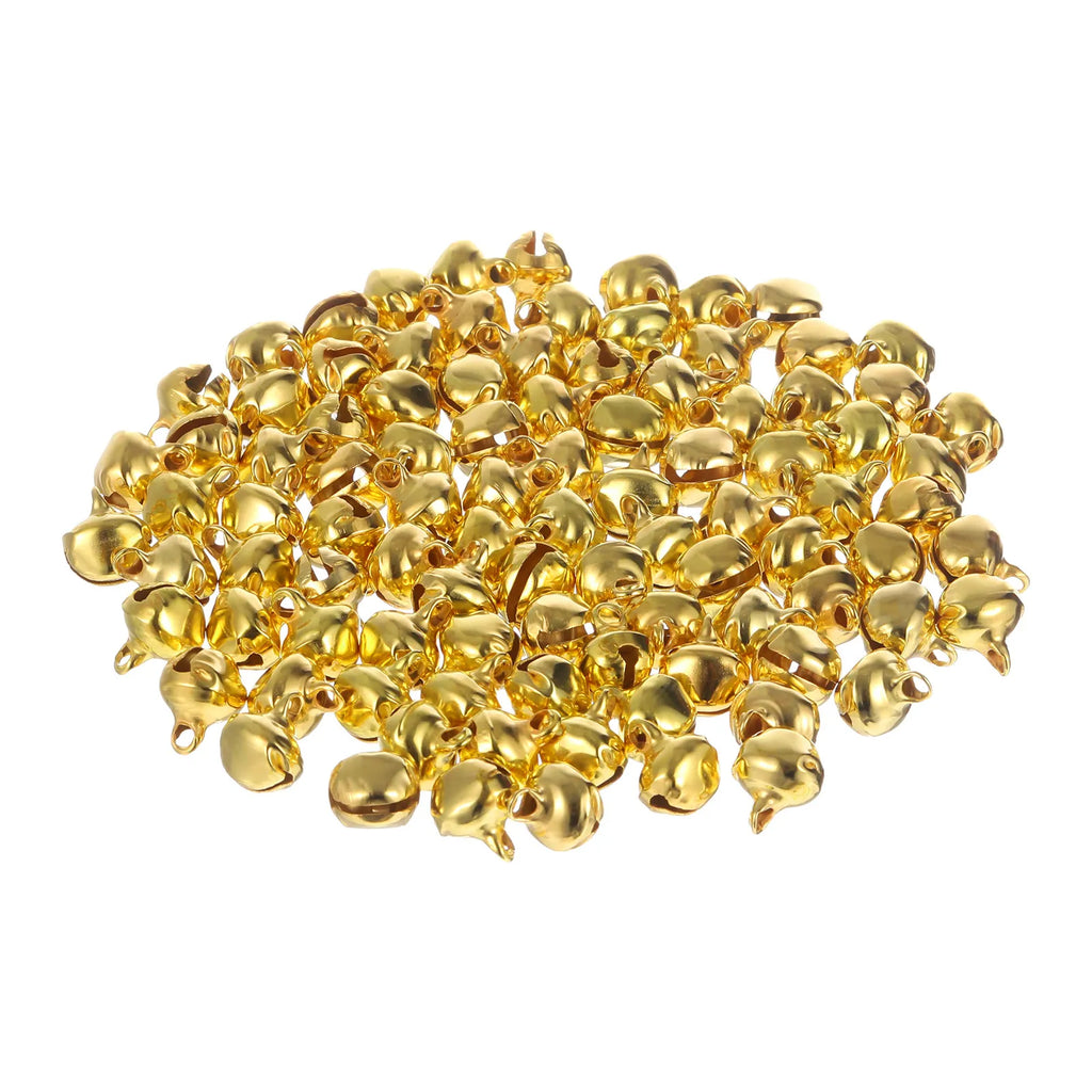 Golden Jingle Bells Christmas Decoration DIY Crafts Jewelry Wall