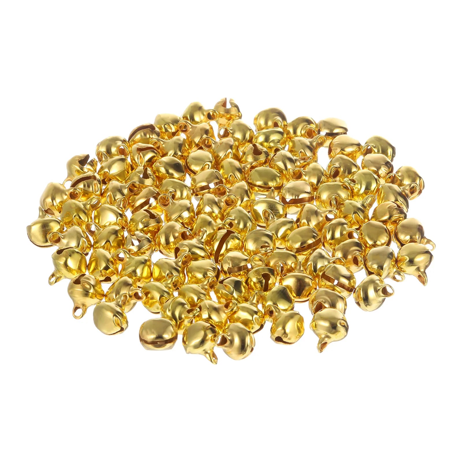 Golden Jingle Bells Christmas Decoration DIY Crafts Jewelry Wall