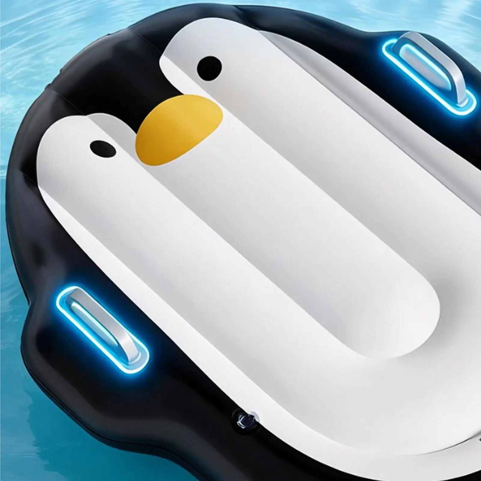 Inflatable Bodyboard Kids Penguin Handle Water Slides Portable