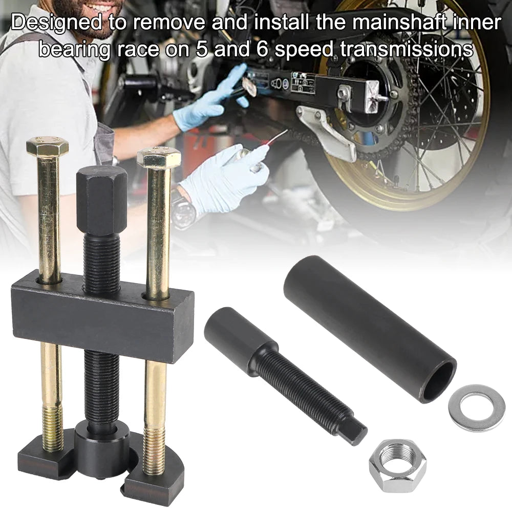 Mainshaft Inner Bearing Race Tool Installer Puller Removal Tool for Harley Electra Glide Black Big Twin Transmission 34902-84 Zpaxo