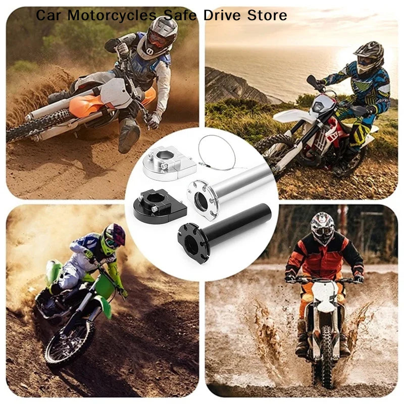 Universal CNC Aluminum Accelerator Throttle Twist Grips Handlebars