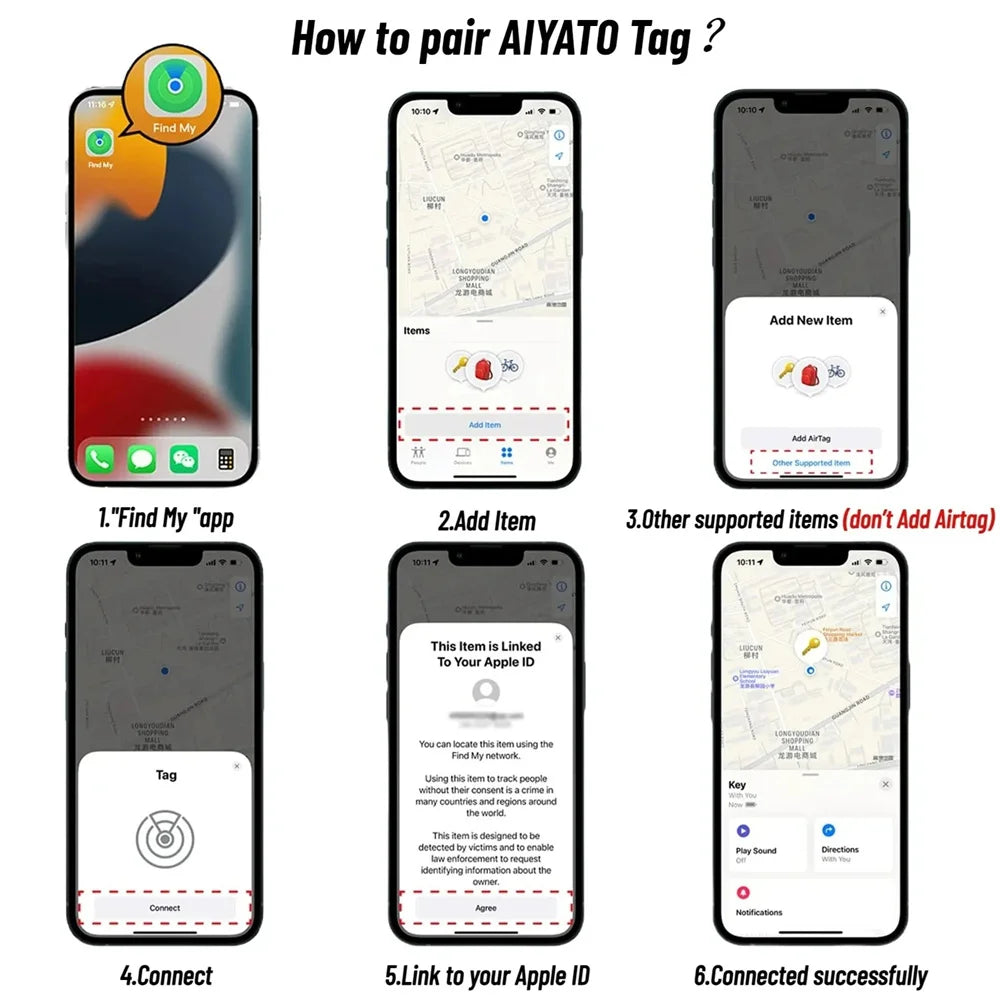 Mini Bluetooth GPS Tracker – Apple Find My Keys, Pet & Car Bluetooth Smart Tracker Zpaxo
