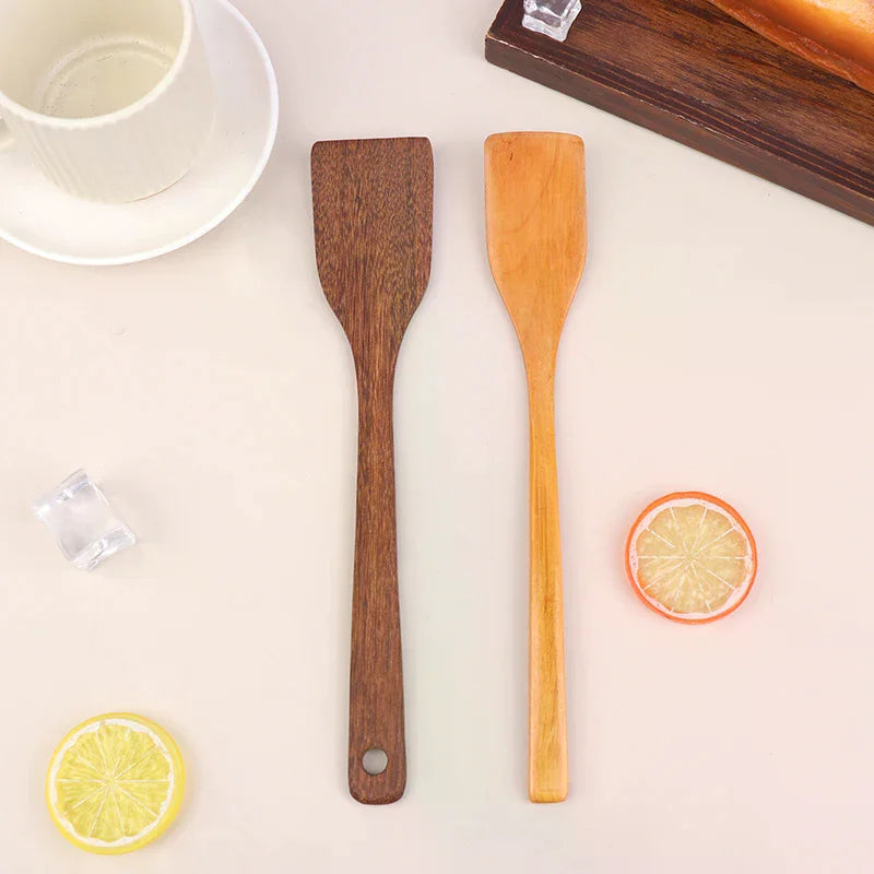 Natural Wood Safe Durable Home Restaurant Kitchens Wooden Spatula Zpaxo
