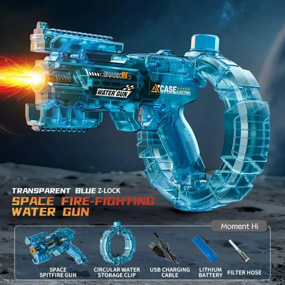Electric Water Gun for Adults – Auto Fire Squirt Blaster Electric Water Blaster Zpaxo Blue A