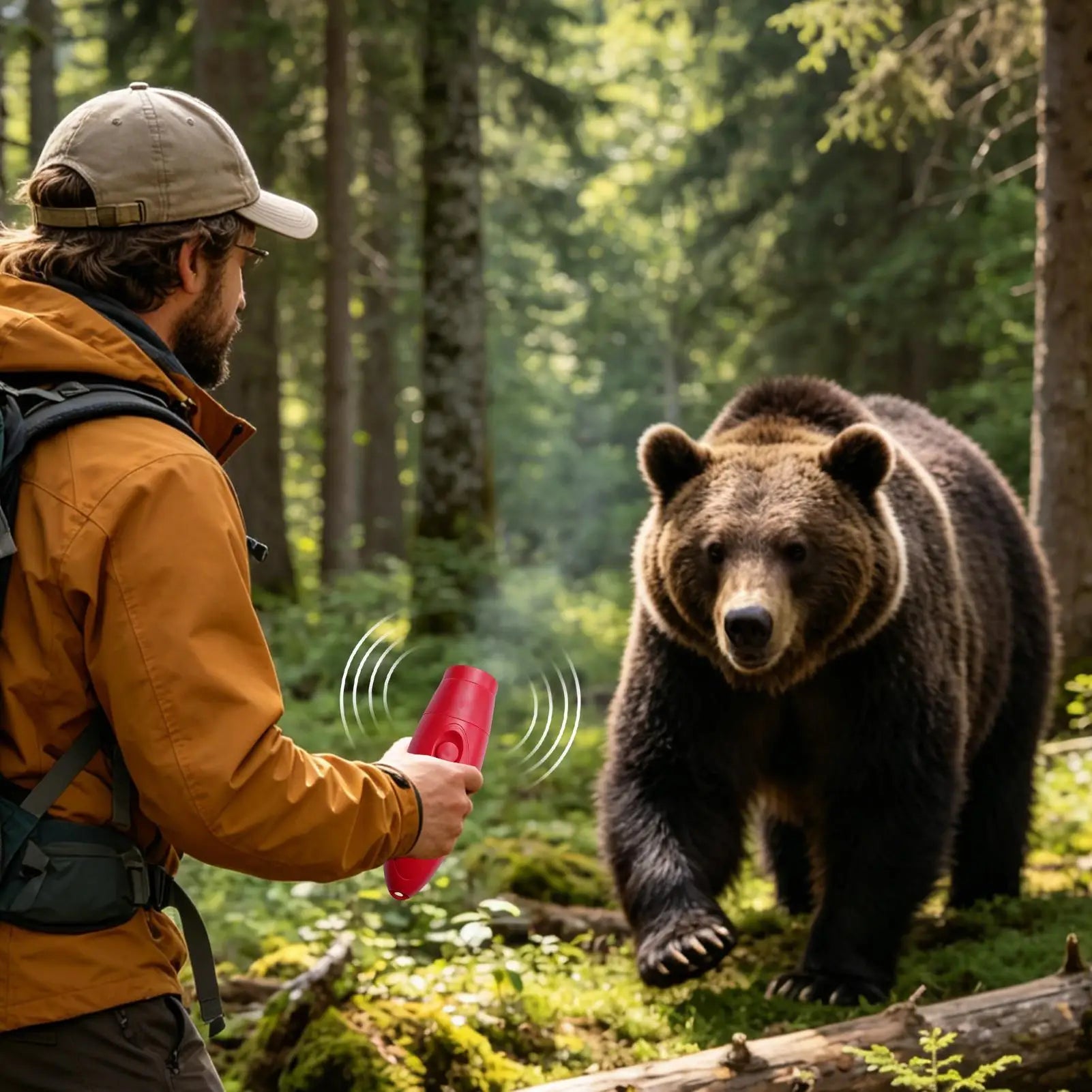 Bear Horn for Hiking 130dB Outdoor Animal Defense Horn Gear Bear Threat Alert for Camping Hiking Backpacking Travel Outdoor Zpaxo