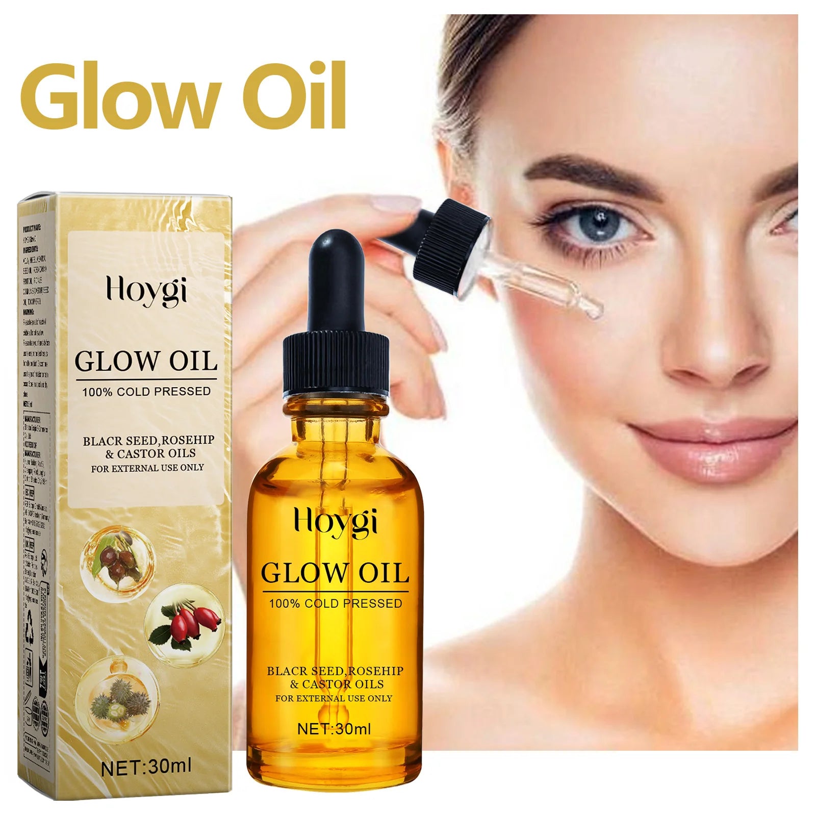 Facial Oil Anti Aging Face Treatment Hydrating Moisturizer Wrinkle Reducer for Dry Skin Rosehip Oil Brightening 30ml Non Greasy Zpaxo