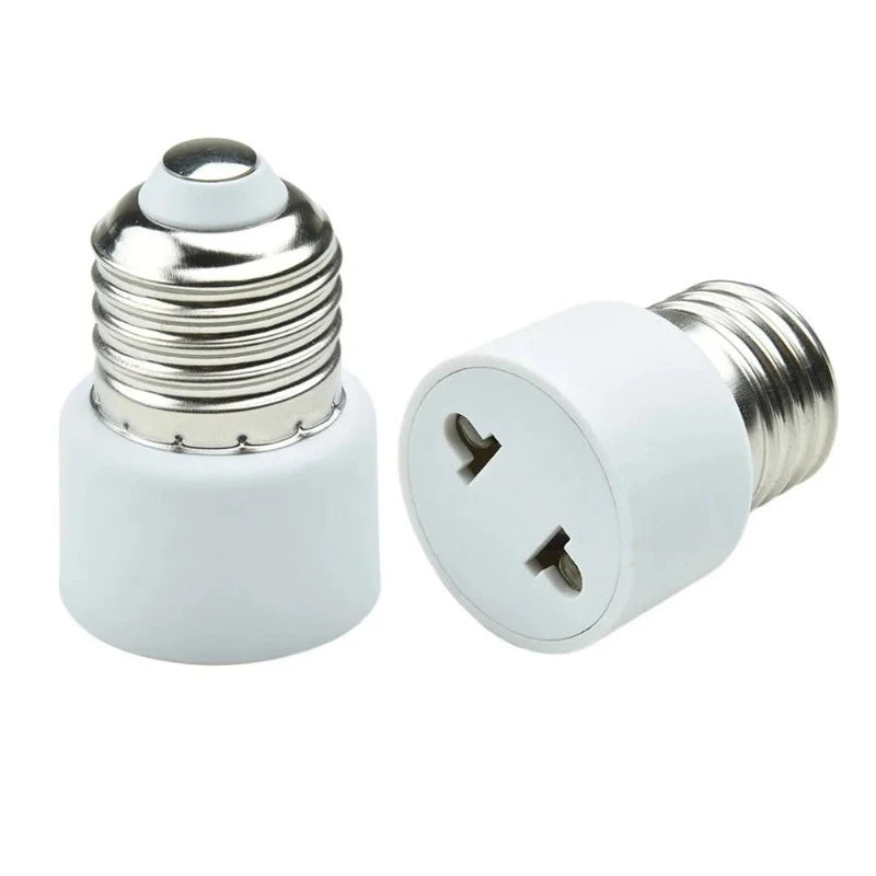 Hot Sell E27 Plug Bulb Holder Adapter Light Socket Converter US EU Plug Lamp Base for Home Lighting Fixture Practical Durable Zpaxo E27 2Pcs