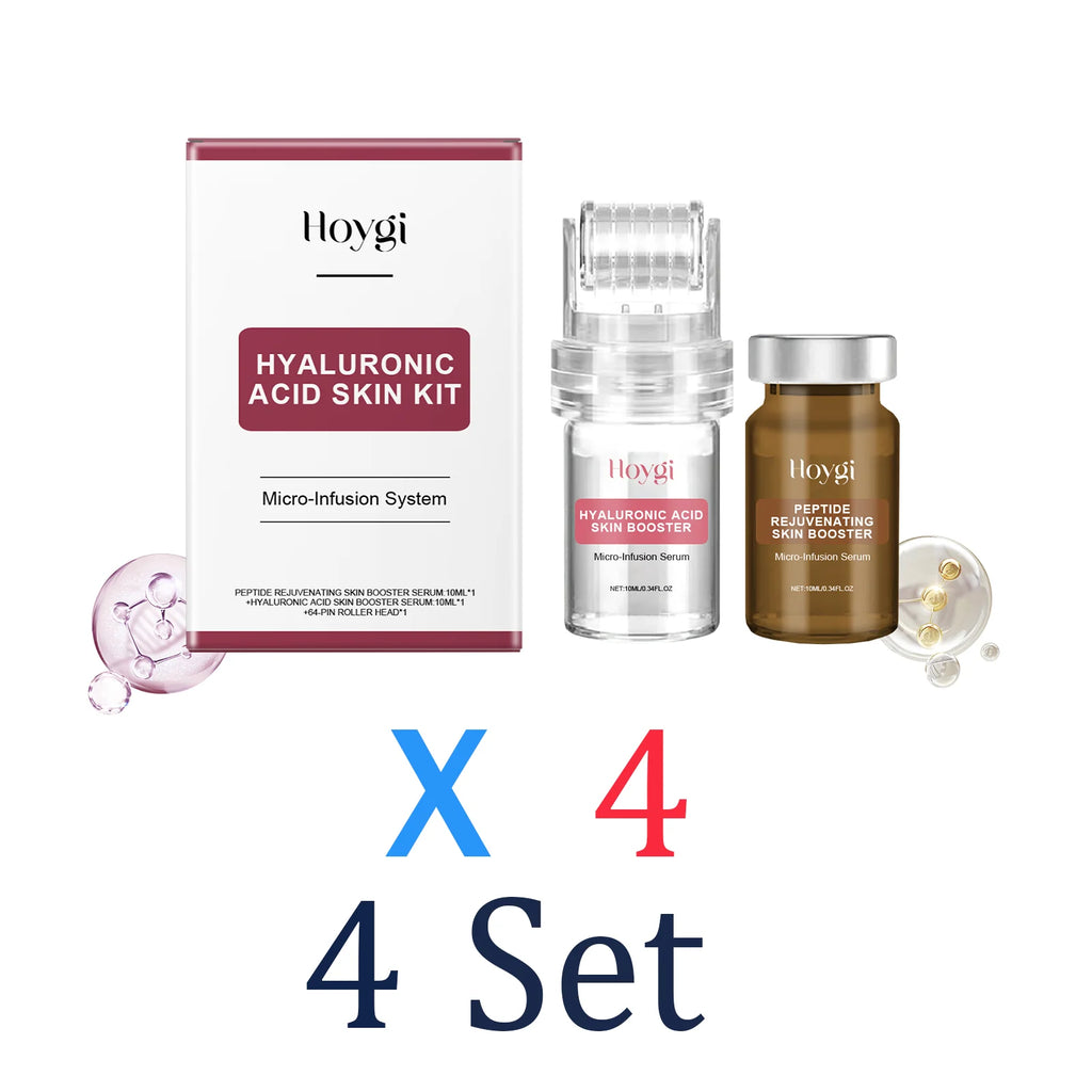 0.25mm Microneedle Roller Facial Serum Vitamin E Deep Hydration Lock Moisturizer Gentle Nourishing Soothing Redness Skincare Zpaxo 4 Set