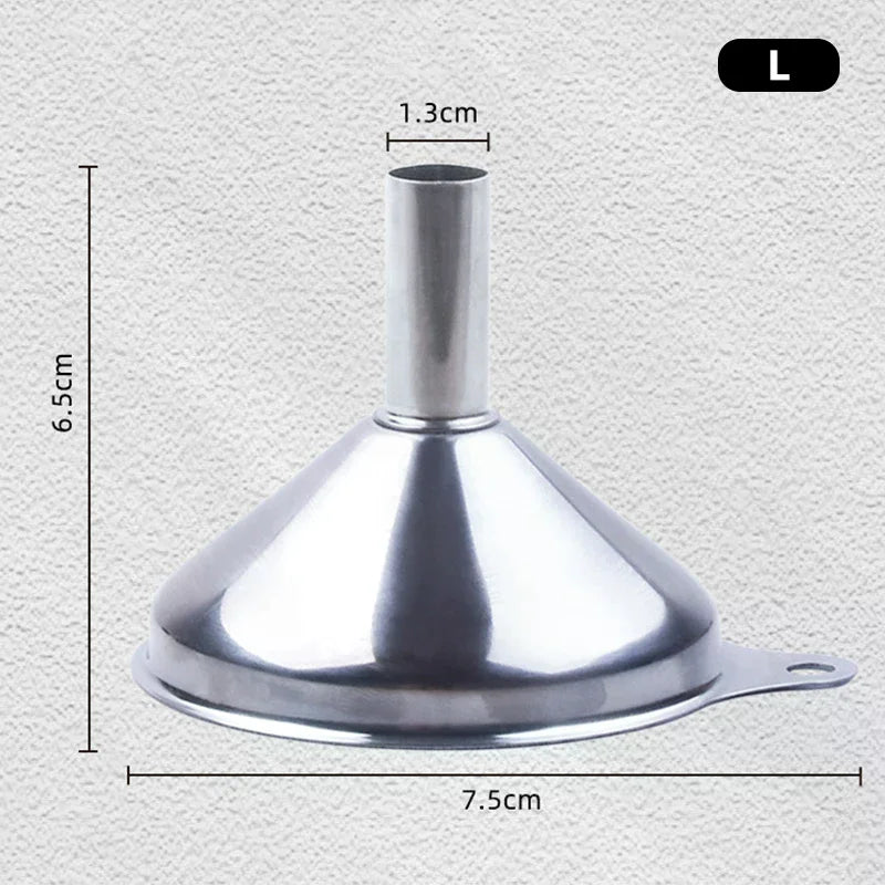 Stainless Steel Kitchen Funnels Food Grade Metal Filling Bottles Zpaxo