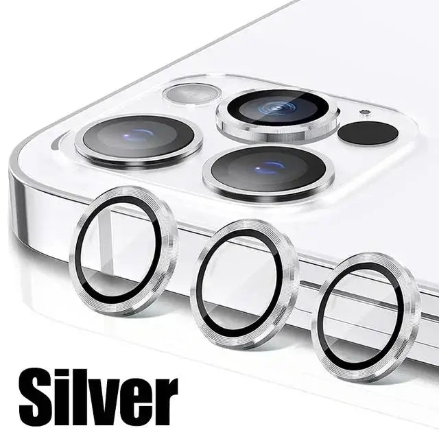 Metal Lens Protector Iphone 16 15 14 13 Max Ring Glass PM Mini Camera Zpaxo Silvery 13 Pro or 13 Promax
