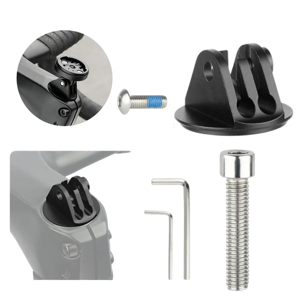 Bicycle Computer Stand Wrench Sports Camera Fork Stem Cap Extension