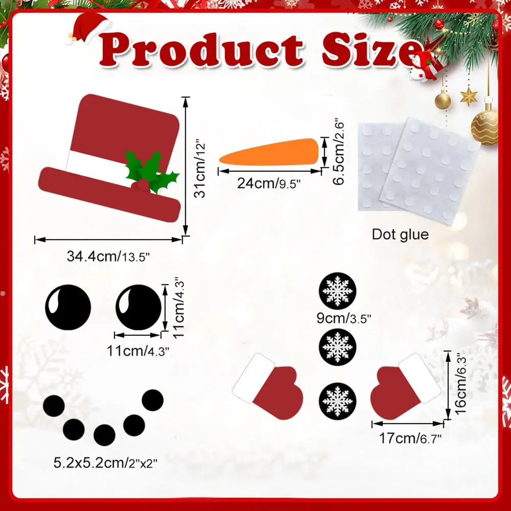 Fridge Stickers Door Decals Christmas Decorations Funny Home Decor