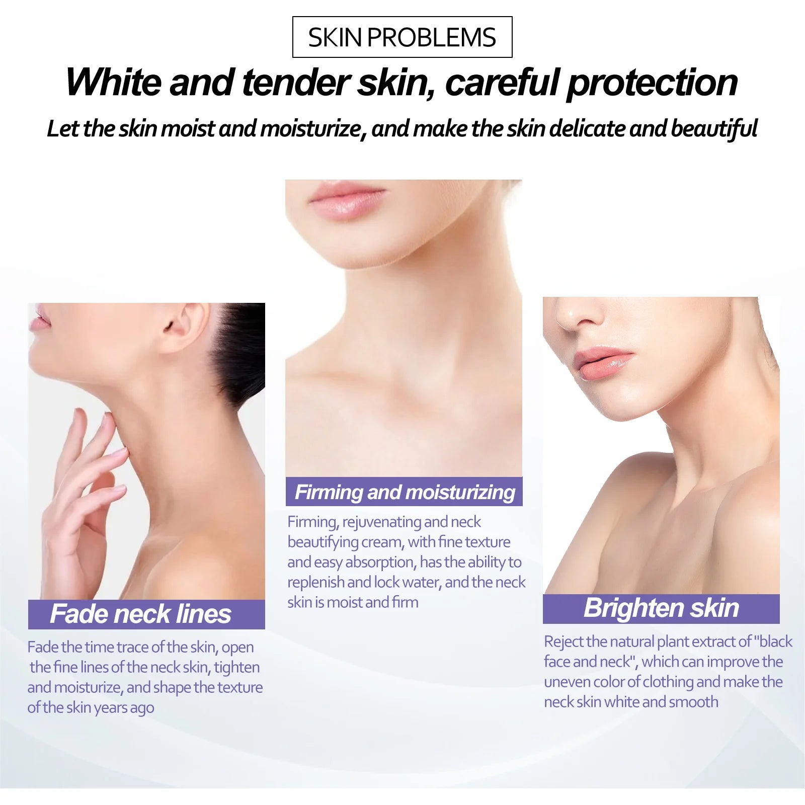 Retinol Neck Cream Lighten Neck Lines Lift Firming Double Chin Improve Elasticity Skin Moisturizer Rejuvenation Neck Skin Care Zpaxo