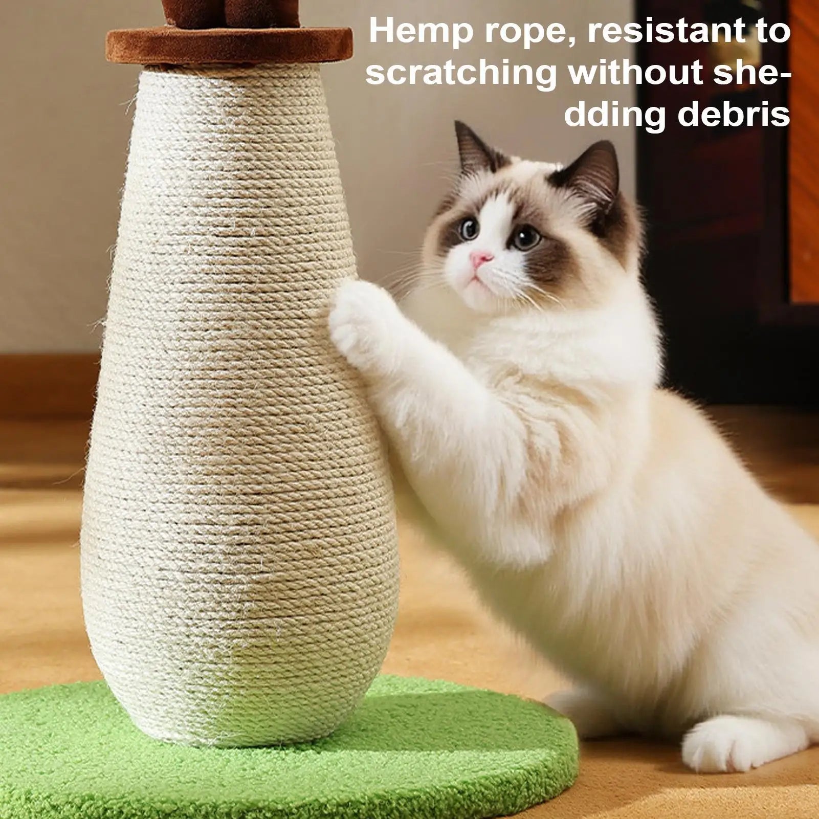 Cat Scratcher Anti-slip Plush Base Interactive Board Scratch Post