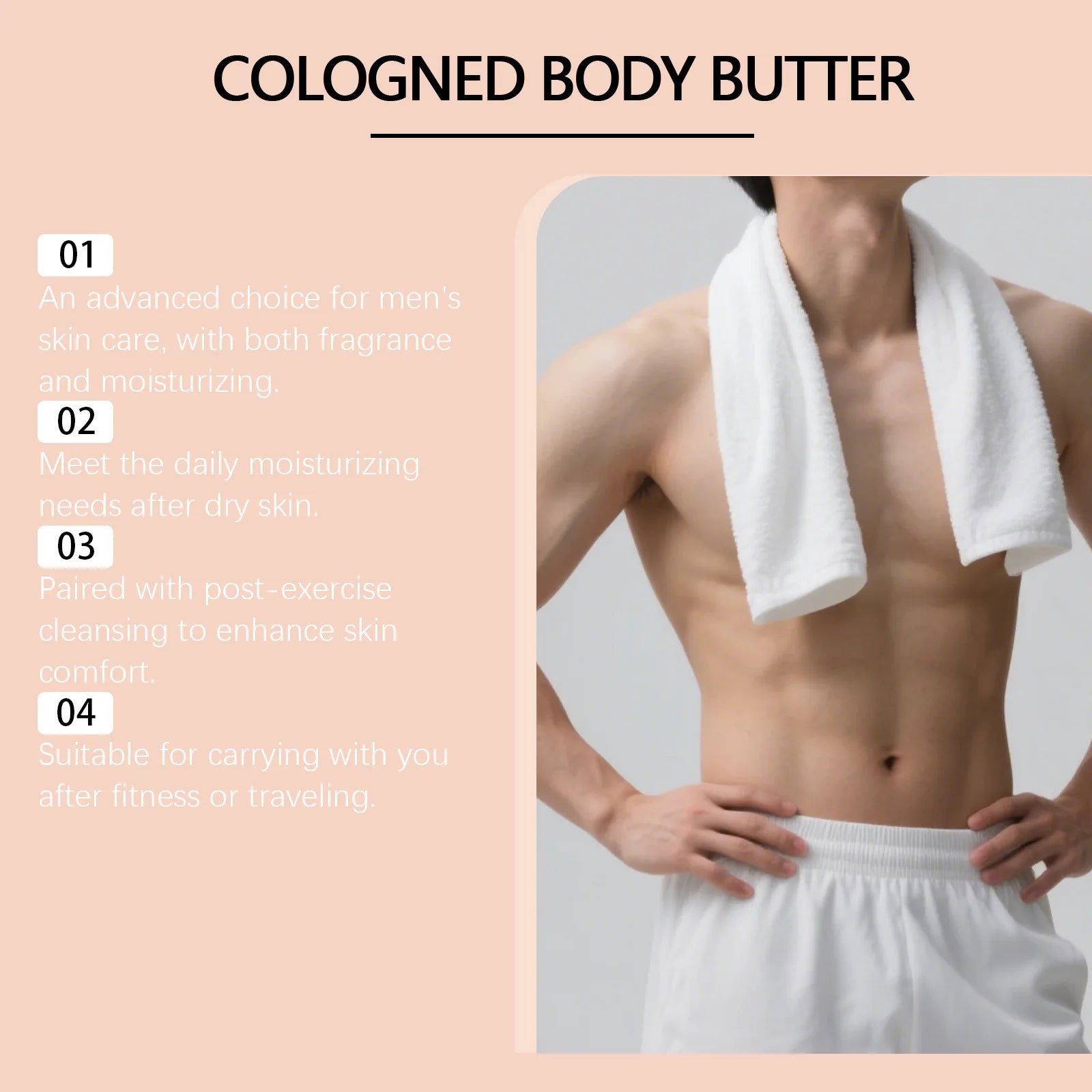 Sandalwood Men's Body Cream – Non-Greasy Moisturizer 150g Men's Body Moisturizer Zpaxo