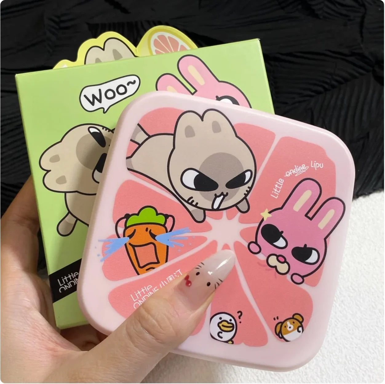 Little Ondine 5 Colors Eyeshadow Palette Multiple Cute Carton Matte Zpaxo