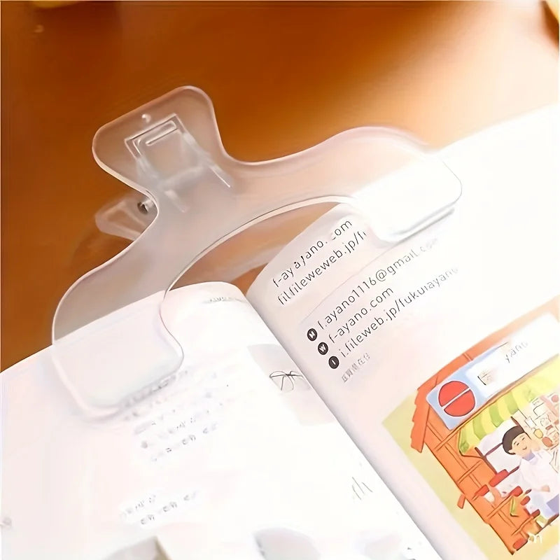 Transparent Plastic Book Clip Simple Reading Aid Fixed Holder