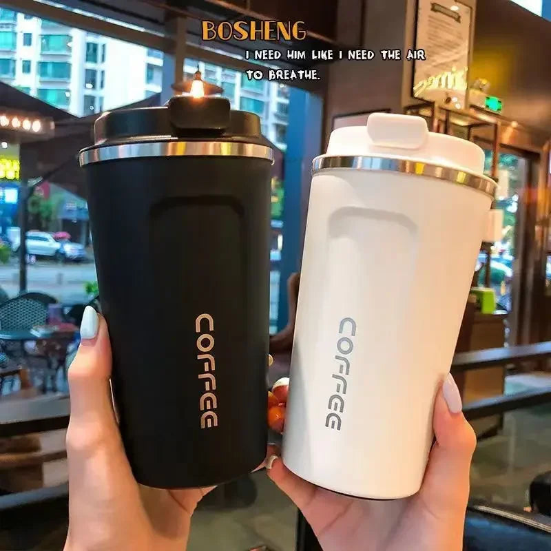 380 Thermal Mug Coffee Cup Stainless Steel Keeps Cold Heat Portable