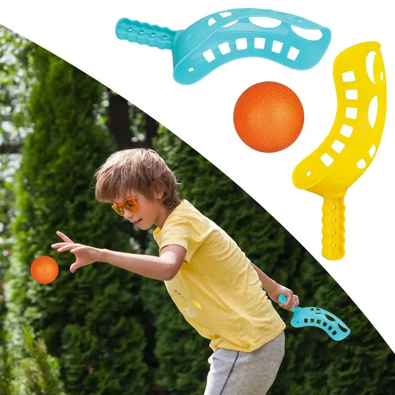 Scoop Ball Game Toss Catch Colorful Beach Toy Outdoor Sports Zpaxo