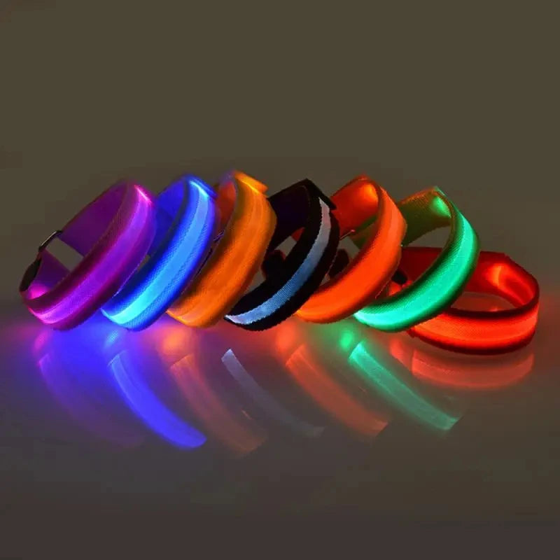 Night Running Armband LED Light Outdoor Sports USB Rechargeable Safety Belt Arm Leg Warning Wristband Cycling Bike Bicycle Light Zpaxo
