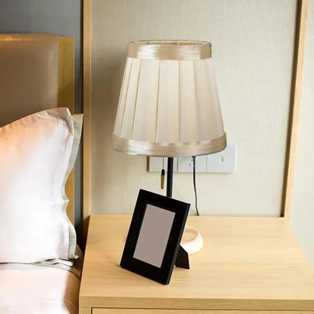 Table Lamp Shade Cover Bedside Light Cover Cloth Lampshade Elegant Convenient Assemble Accessories for Household Decoration Zpaxo